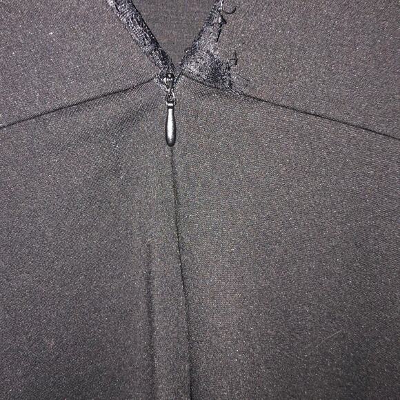 Chalk CCUSP WitchCore GoblinCore Goth Little Black lace Flare Sleeve Dress - Picture 8 of 16